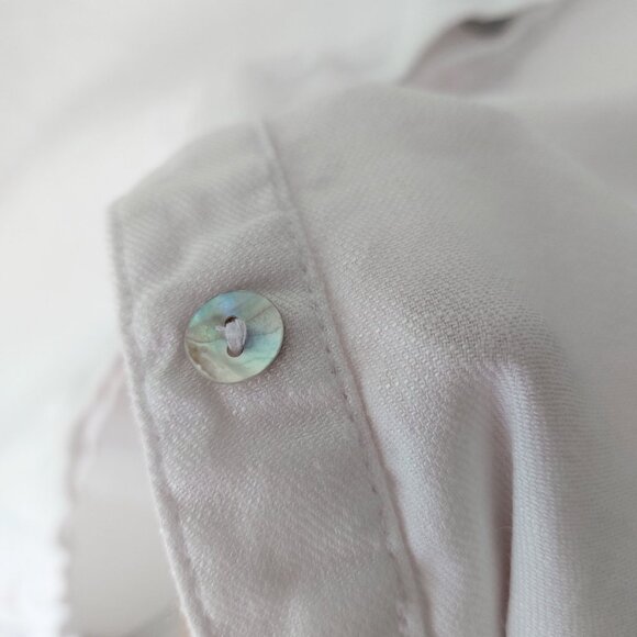 NWOT Tahari Linen Blend White Knee Length Dress 6/S/M - Picture 8 of 9